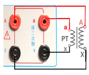 互感器伏安特性測試儀接線及操作(圖7) PT電壓互感器變比極性接線圖.png