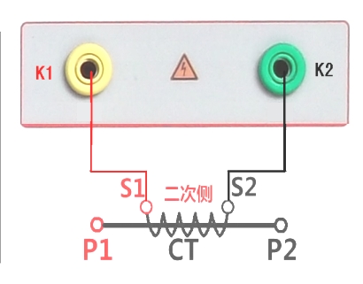 互感器伏安特性測試儀接線及操作(圖2) CT電流互感器勵磁曲線測試接線.png