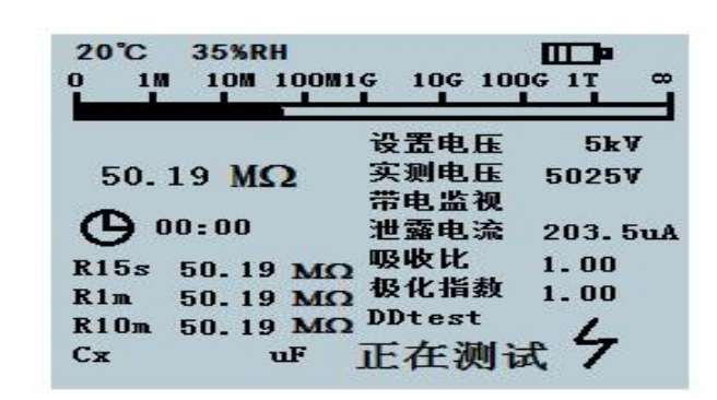 測量絕緣電阻吸收比極化指數(shù)是什么意思?(圖3) 吸收比極化指數(shù)界面.png