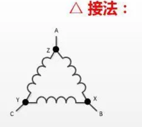 用手持式變壓器直流電阻測試儀測量變壓器直流電阻方法詳解(圖3) 變壓器三角形接法原理圖.png